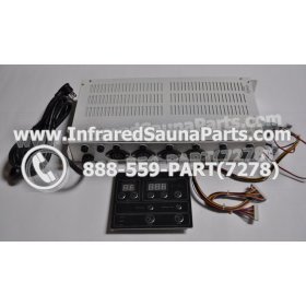 COMPLETE CONTROL POWER BOX WITH CONTROL PANEL - COMPLETE CONTROL POWER BOX CAL SAUNA INFRARED SAUNA STYLE 4 WITH ONE CONTROL PANEL 5