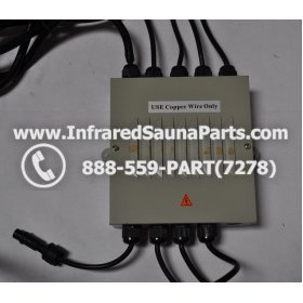 COMPLETE CONTROL POWER BOX 110V / 120V - COMPLETE CONTROL POWER BOX 110V  120V SUNTECH INFRARED SAUNA WITH 8 HEATER PLUGS v2 2