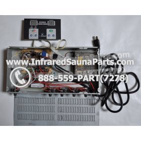 COMPLETE CONTROL POWER BOX WITH CONTROL PANEL - COMPLETE CONTROL POWER BOX LUX INFRARED SAUNA STYLE 2 WITH ONE CONTROL PANEL 13