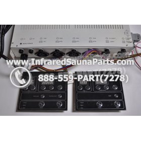 COMPLETE CONTROL POWER BOX WITH CONTROL PANEL - COMPLETE CONTROL POWER BOX WATERSTAR  INFRARED SAUNA STYLE 4 WITH TWO CONTROL PANELS 3