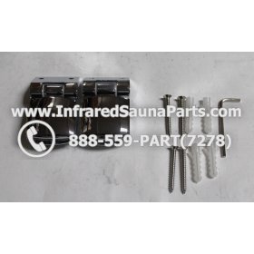 DOOR HINGES - GLASS DOOR HINGE STYLE 7 COMPLETE SET 9