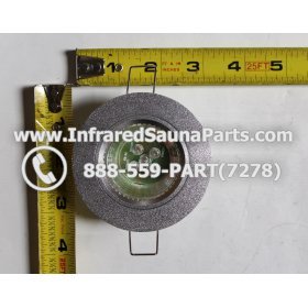 COMPLETE LIGHT ASSEMBLY 220V / 240V - COMPLETE LIGHT ASSEMBLY IN SILVER PLASTIC FINISH WITH LED BULB G6-B2 220V / 240V 4