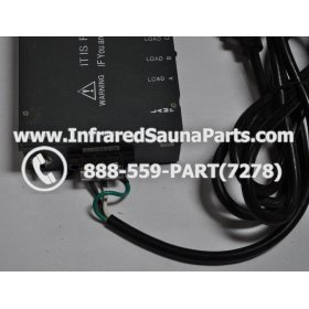 COMPLETE CONTROL POWER BOX 220V / 240V - COMPLETE CONTROL POWER BOX 220V / 240V SAUNAGEN INFRARED SAUNA  110V  120V WITH 7 CIRCUIT BOARD PINS  6 FEMALE PLUGS 4
