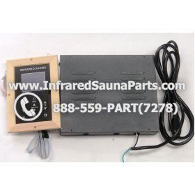 COMPLETE CONTROL POWER BOX WITH CONTROL PANEL - COMPLETE CONTROL POWER BOX ENLIGHTEN INFRARED SAUNA WITH DIGITAL HEAT LEVEL CONTROL WITH ONE CONTROL PANEL 110V / 120V STYLE 1 1