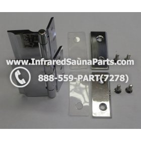 DOOR HINGES - GLASS DOOR HINGE STYLE 12 COMPLETE SET 1