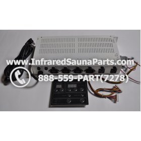 COMPLETE CONTROL POWER BOX WITH CONTROL PANEL - COMPLETE CONTROL POWER BOX IRONMAN INFRARED SAUNA STYLE 4 WITH ONE CONTROL PANEL 4