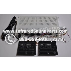 COMPLETE CONTROL POWER BOX WITH CONTROL PANEL - COMPLETE CONTROL POWER BOX GAIA INFRARED SAUNA STYLE 4 WITH TWO CONTROL PANELS 2