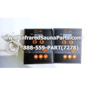 COMPLETE CONTROL POWER BOX WITH CONTROL PANEL - COMPLETE CONTROL POWER BOX CLEARLIGHT INFRARED SAUNA 110v 120v WITH TWO CONTROL PANELS 16