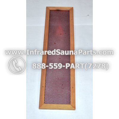 WOOD HEATER COVERS - HEMLOCK WOOD STYLE 3 HEATER COVER IN RED 1