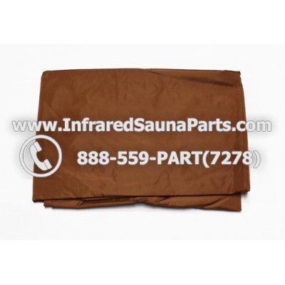 RAIN COVERS - RAIN COVER FOR 3 PERSON INFRARED SAUNA IN BROWN FINISH 1