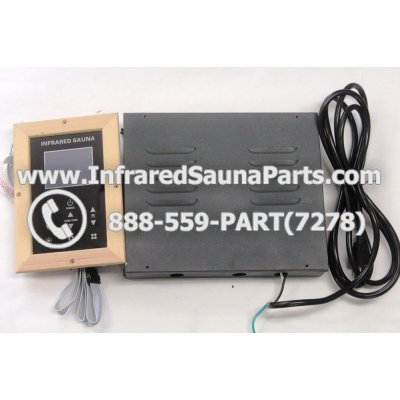 COMPLETE CONTROL POWER BOX WITH CONTROL PANEL - COMPLETE CONTROL POWER BOX ENLIGHTEN INFRARED SAUNA WITH DIGITAL HEAT LEVEL CONTROL WITH ONE CONTROL PANEL 110V / 120V STYLE 1 1
