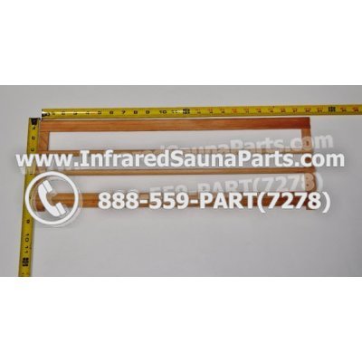 WOOD MAGAZINE HOLDERS - HEMLOCK WOOD MAGAZINE RACK ( 22" x 7.75" ) 1