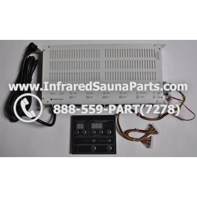 COMPLETE CONTROL POWER BOX WITH CONTROL PANEL - COMPLETE CONTROL POWER BOX IRONMAN INFRARED SAUNA STYLE 4 WITH ONE CONTROL PANEL 1